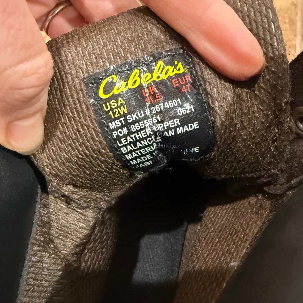 Cabela's Kiltie 2.0 Waterproof Work Boots Men‎ 12W Dark Brown